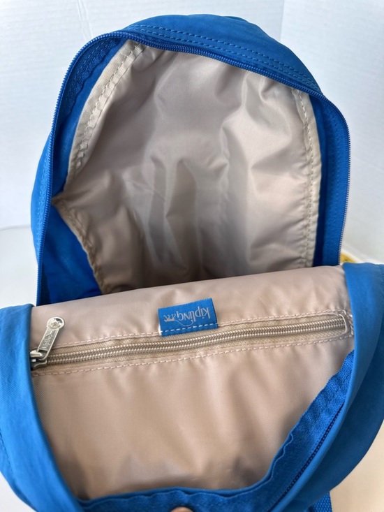 Kipling Seoul Backpack Blue Nylon Bag main image 9